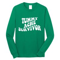 Tummy Ache Survivor Retro Long Sleeve Shirt