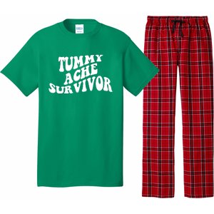 Tummy Ache Survivor Retro Pajama Set