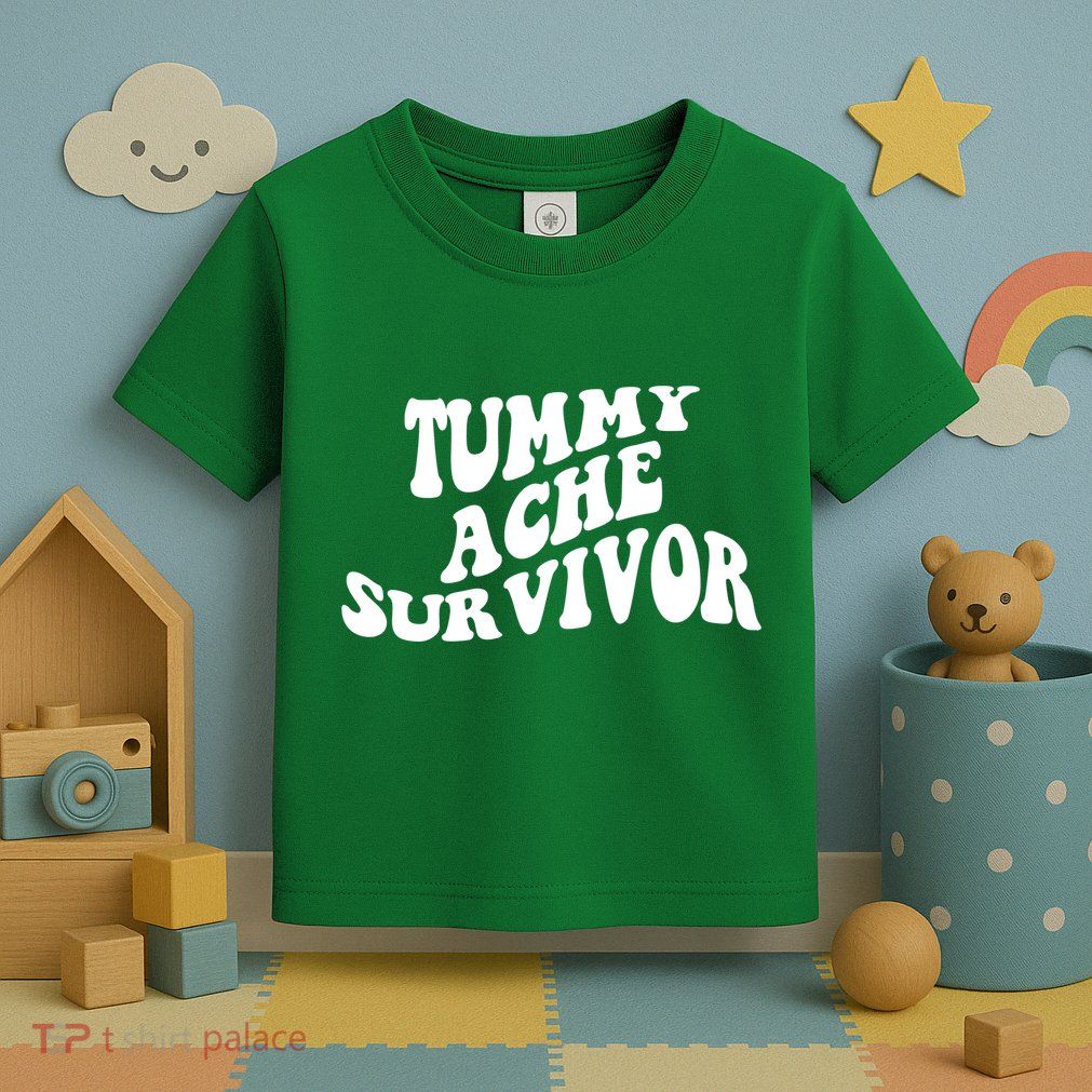 Tummy Ache Survivor Retro Toddler T-Shirt