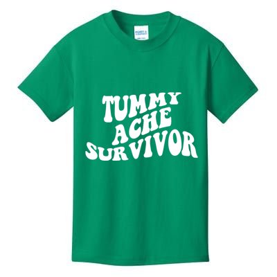 Tummy Ache Survivor Retro Kids T-Shirt