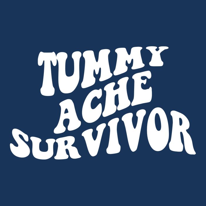 Tummy Ache Survivor Retro Infant Baby Jersey Bodysuit