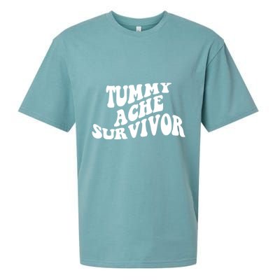 Tummy Ache Survivor Retro Sueded Cloud Jersey T-Shirt