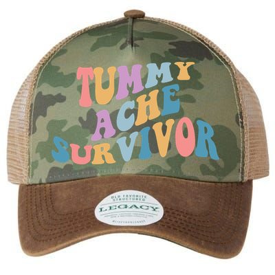 Tummy Ache Survivor Colorful Retro Legacy Tie Dye Trucker Hat