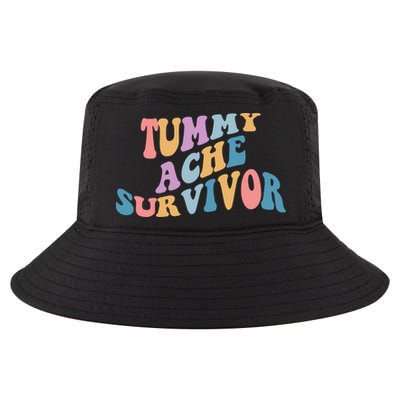 Tummy Ache Survivor Colorful Retro Cool Comfort Performance Bucket Hat
