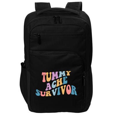 Tummy Ache Survivor Colorful Retro Impact Tech Backpack