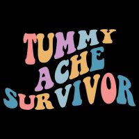 Tummy Ache Survivor Colorful Retro Bucket Hat