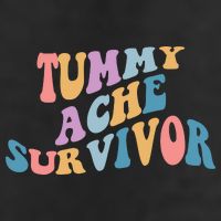 Tummy Ache Survivor Colorful Retro Hat