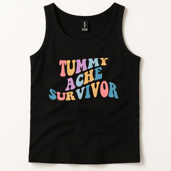 Tummy Ache Survivor Colorful Retro Tank Top