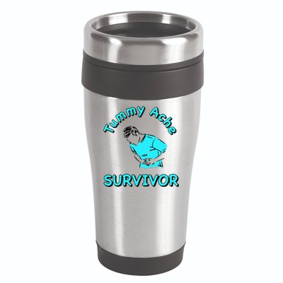 Tummy Ache Survivor 16oz Travel Tumbler