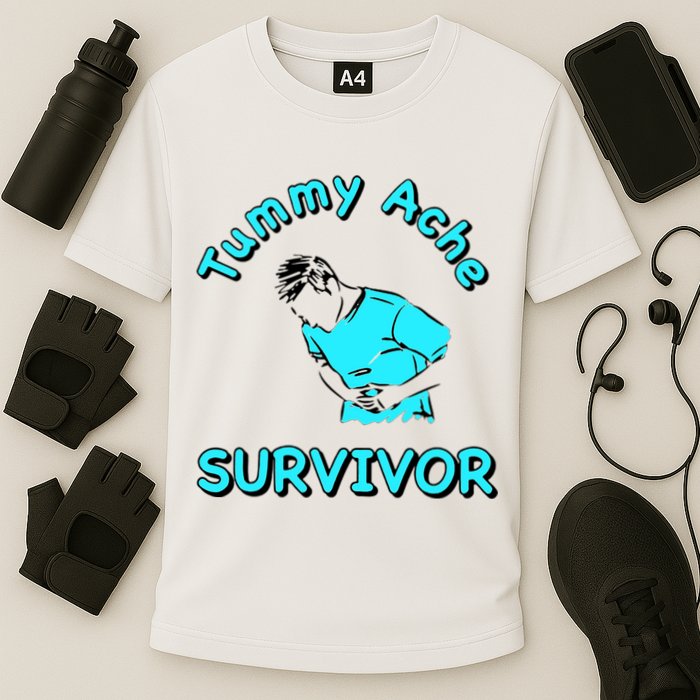 Tummy Ache Survivor Cooling Performance Crew T-Shirt
