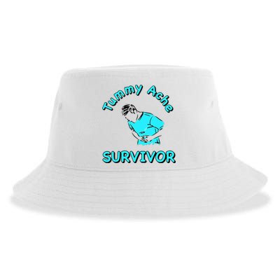 Tummy Ache Survivor Sustainable Bucket Hat