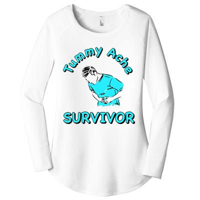 Tummy Ache Survivor Women's Perfect Tri Tunic Long Sleeve Shirt