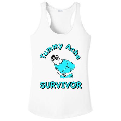 Tummy Ache Survivor Ladies PosiCharge Competitor Racerback Tank