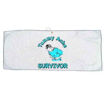 Tummy Ache Survivor Large Microfiber Waffle Golf Towel