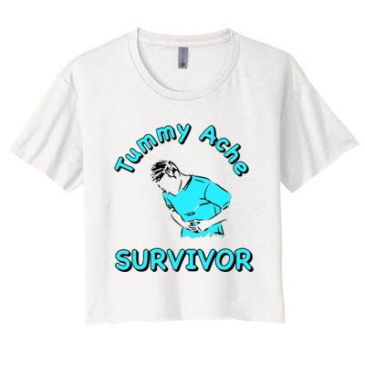 Tummy Ache Survivor Women's Crop Top Tee