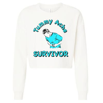 Tummy Ache Survivor Cropped Pullover Crew