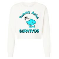 Tummy Ache Survivor Cropped Pullover Crew