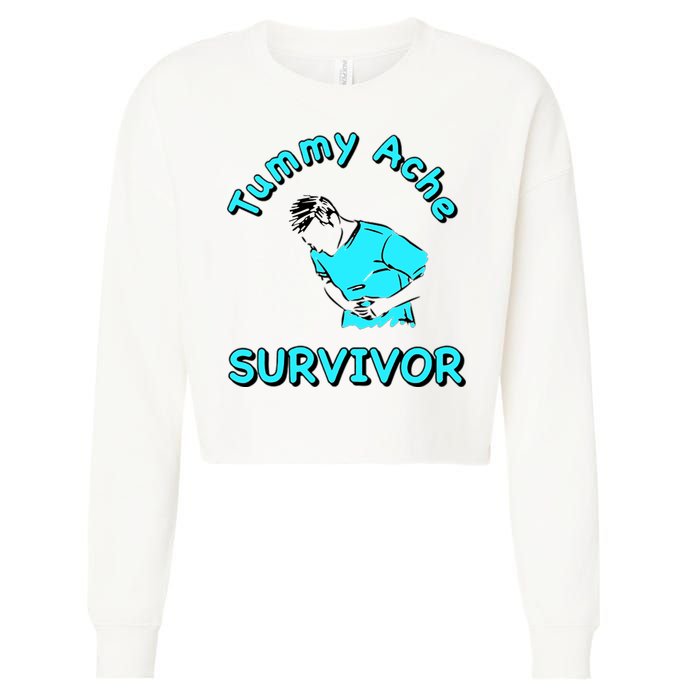 Tummy Ache Survivor Cropped Pullover Crew