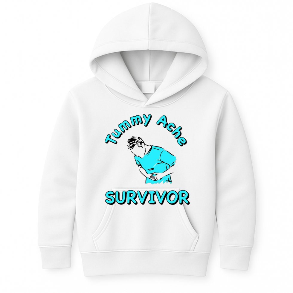 Tummy Ache Survivor Kids Hoodie