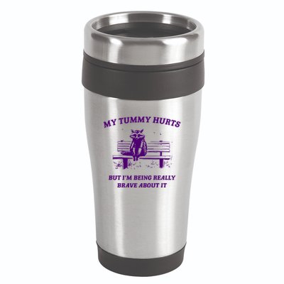 Tummy Ache Survivor Retro 90s 16oz Travel Tumbler
