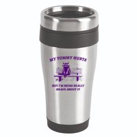 Tummy Ache Survivor Retro 90s 16oz Travel Tumbler