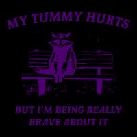 Tummy Ache Survivor Retro 90s 16oz Travel Tumbler
