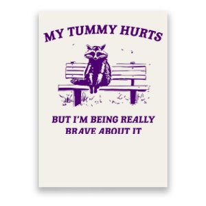 Tummy Ache Survivor Retro 90s Poster