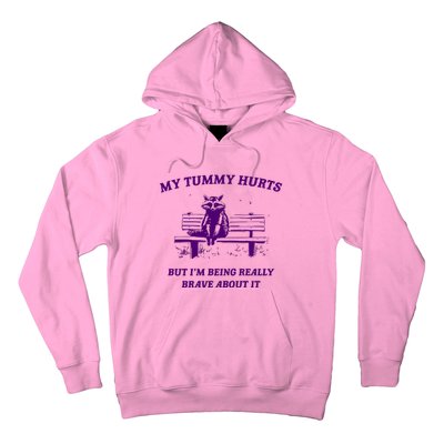 Tummy Ache Survivor Retro 90s Hoodie