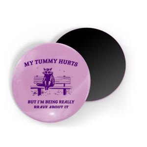 Tummy Ache Survivor Retro 90s Magnet