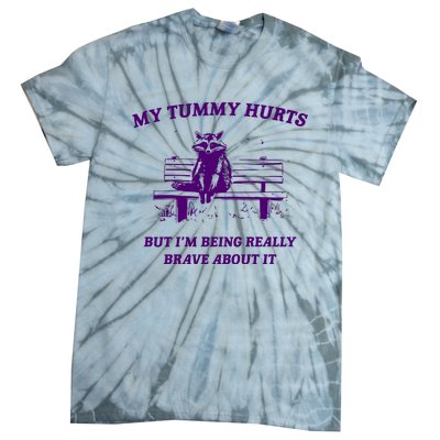 Tummy Ache Survivor Retro 90s Tie-Dye T-Shirt