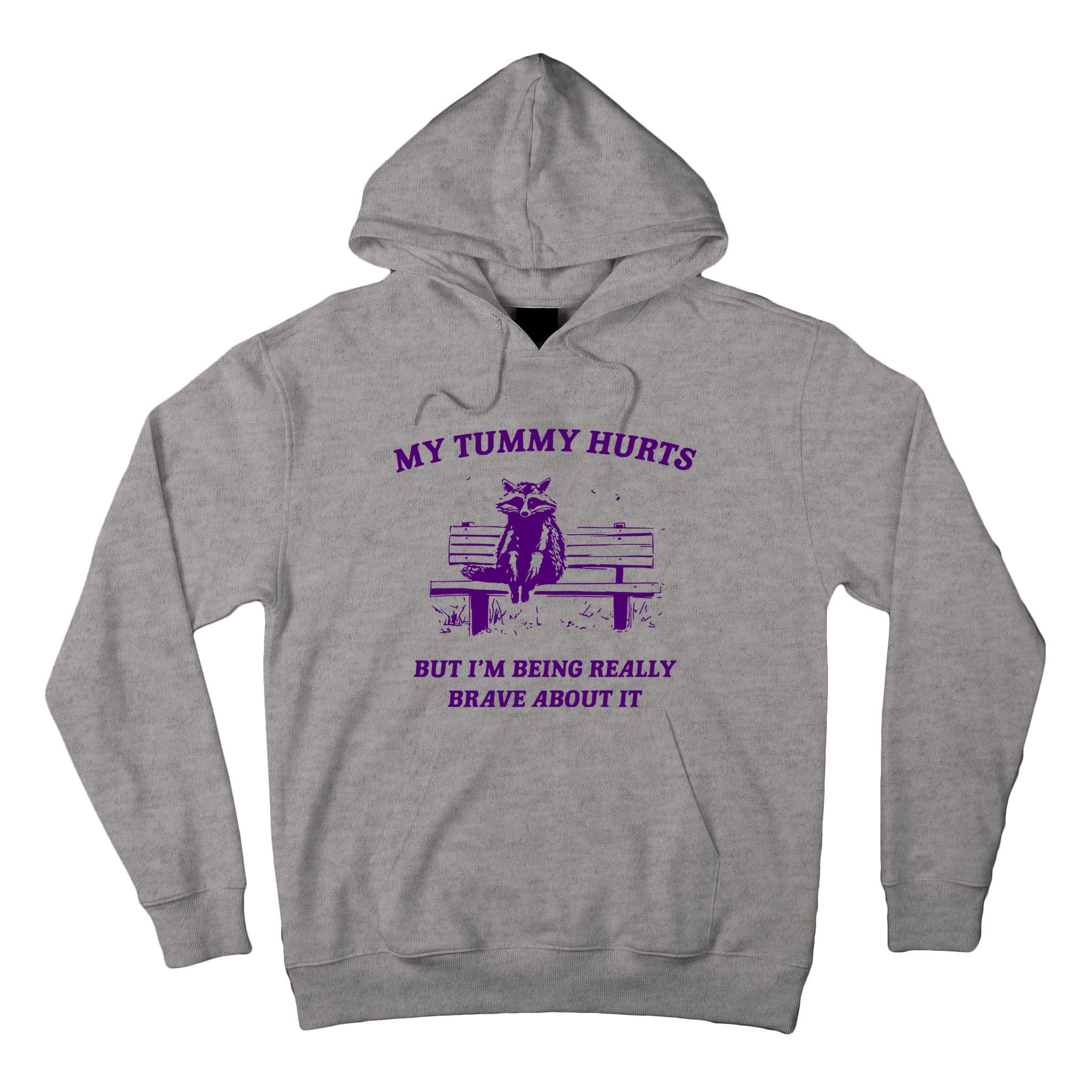 Tummy Ache Survivor Retro 90s Tall Hoodie