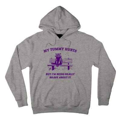 Tummy Ache Survivor Retro 90s Tall Hoodie