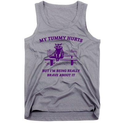 Tummy Ache Survivor Retro 90s Tank Top