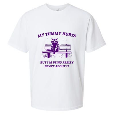 Tummy Ache Survivor Retro 90s Sueded Cloud Jersey T-Shirt