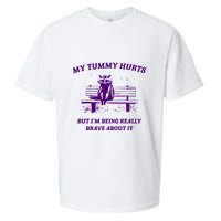 Tummy Ache Survivor Retro 90s Sueded Cloud Jersey T-Shirt