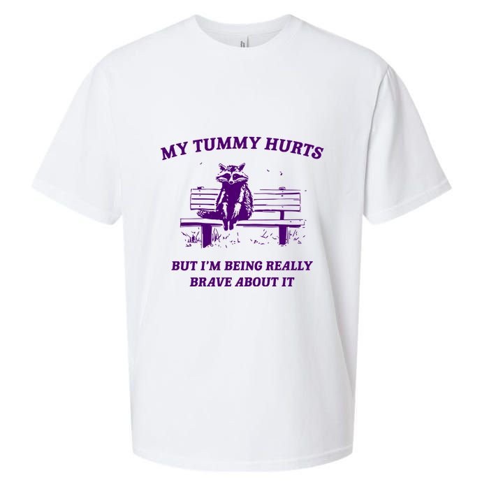 Tummy Ache Survivor Retro 90s Sueded Cloud Jersey T-Shirt