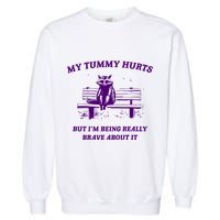 Tummy Ache Survivor Retro 90s Garment-Dyed Sweatshirt