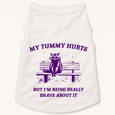Tummy Ache Survivor Retro 90s Doggie Tank