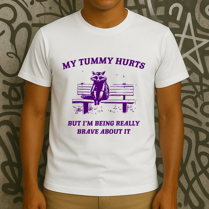 Tummy Ache Survivor Retro 90s T-Shirt