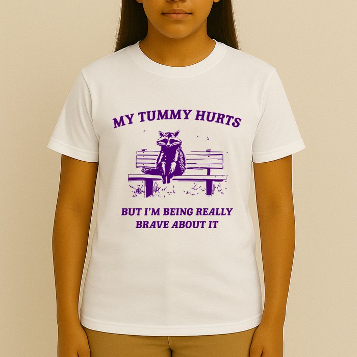 Tummy Ache Survivor Retro 90s T-Shirt