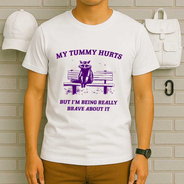 Tummy Ache Survivor Retro 90s T-Shirt