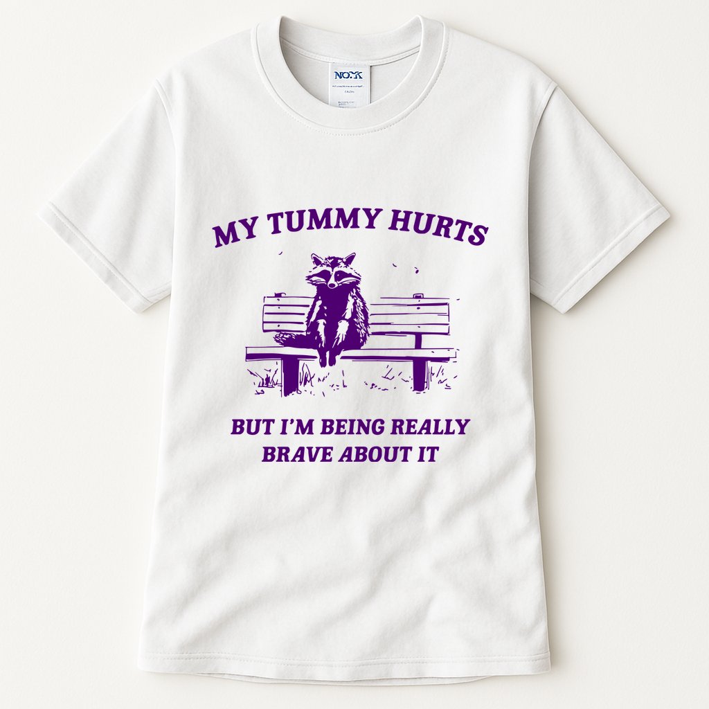 Tummy Ache Survivor Retro 90s Tall T-Shirt