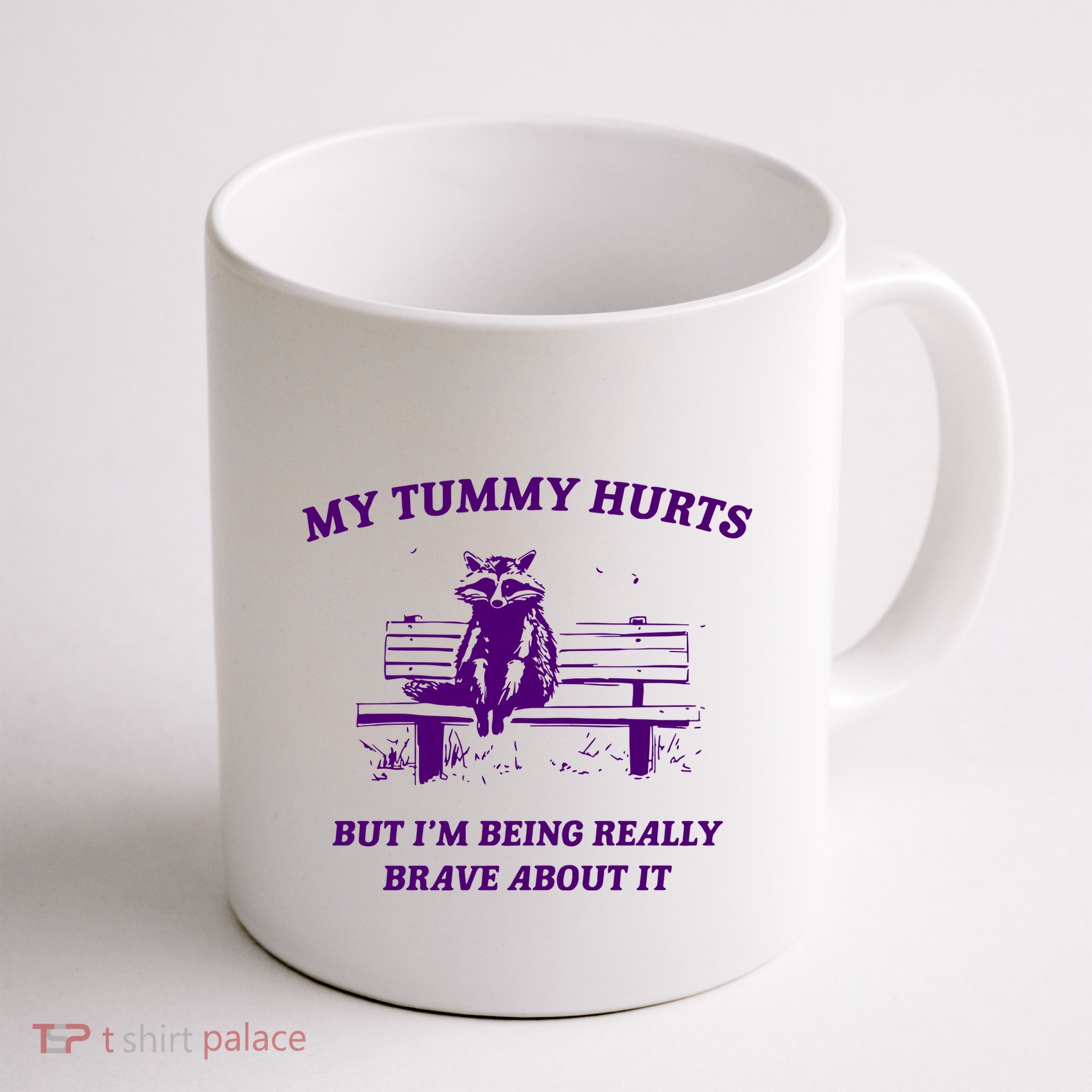 Tummy Ache Survivor Retro 90s Mug