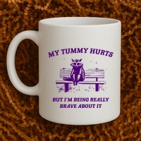 Tummy Ache Survivor Retro 90s Mug