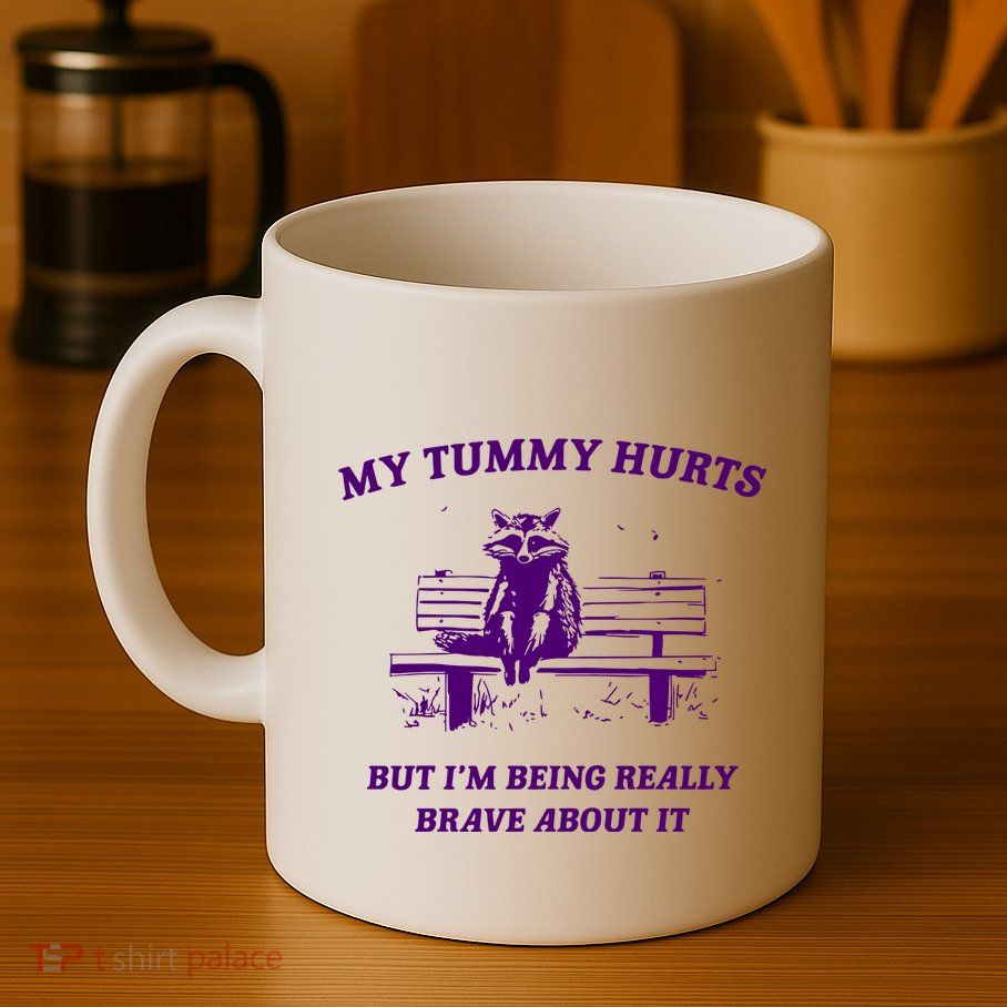 Tummy Ache Survivor Retro 90s Mug