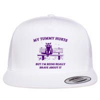 Tummy Ache Survivor Retro 90s Flat Bill Trucker Hat