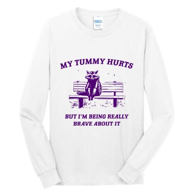 Tummy Ache Survivor Retro 90s Tall Long Sleeve T-Shirt
