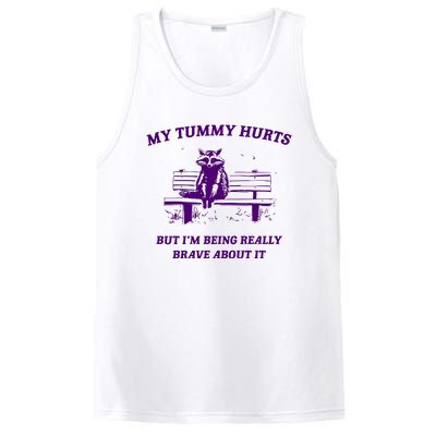 Tummy Ache Survivor Retro 90s PosiCharge Competitor Tank