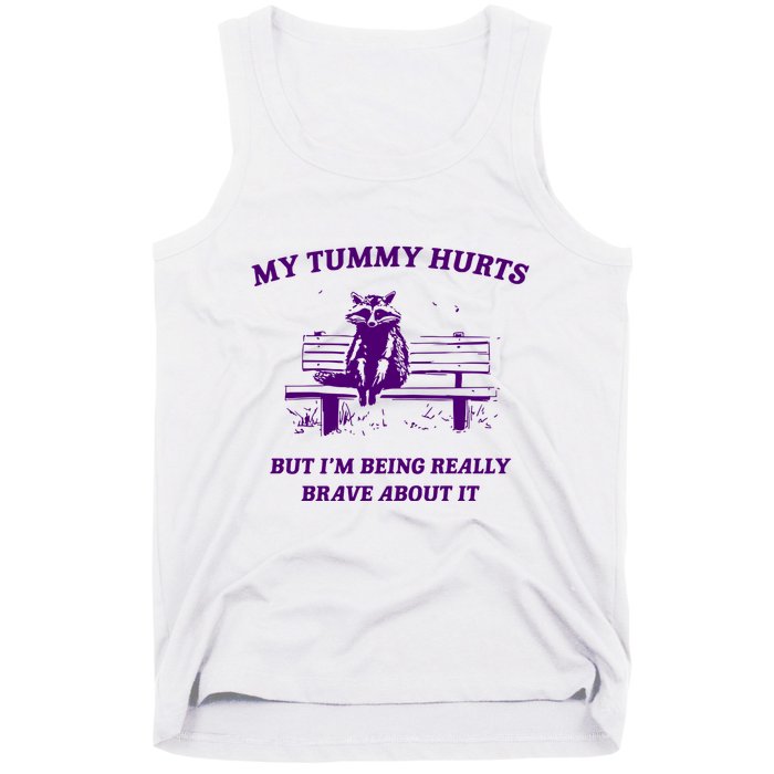 Tummy Ache Survivor Retro 90s Tank Top