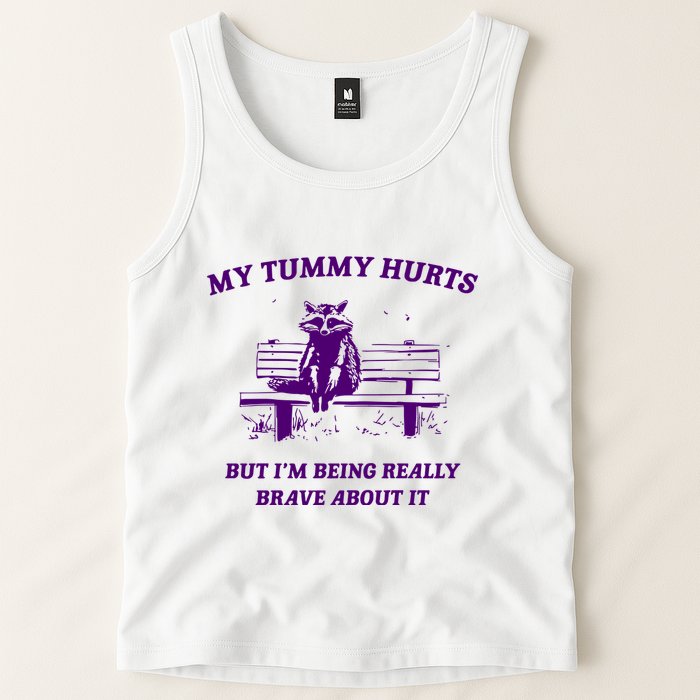Tummy Ache Survivor Retro 90s Tank Top